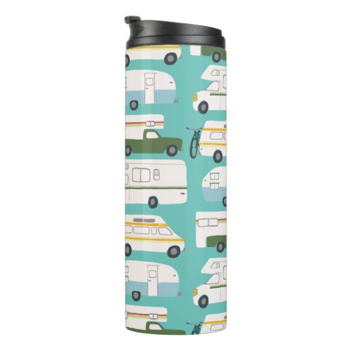 Vintage Campervan Vanlife Trailer Motorhome RV Thermal Tumbler