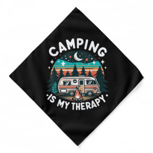 Vintage Camping Is My Therapy Family Adventure Out Bandana