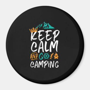 Vintage Camping Keep Calm and Go Camping Outdoors Magnet