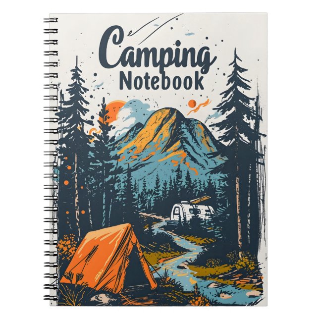 Vintage Camping Notebook (Front)