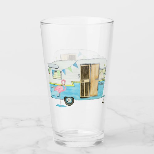 Vintage Camping Trailer Glass