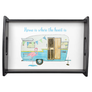 Vintage Camping Trailer Serving Tray