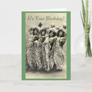 Vintage Can Can Humor Birthday Card