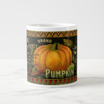 Vintage Can Label Art, Butterfly Pumpkin Vegetable