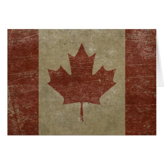 Vintage Canada Flag Cards (Front Horizontal)