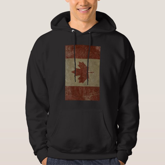 Vintage Canada Flag Hoodie (Front)
