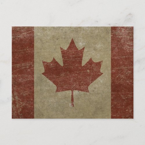 Vintage Canada Flag Postcard