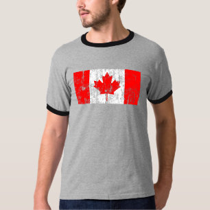 Vintage Canada Flag Ringer T-shirt