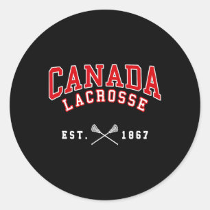 Vintage Canada Lacrosse 1 Classic Round Sticker