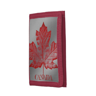 Vintage Canada Maple Leaf Trifold Wallet