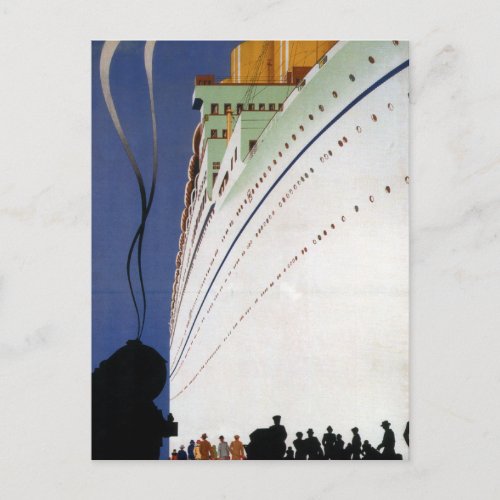 Vintage Canadian Cruise Lines Travel Postcard