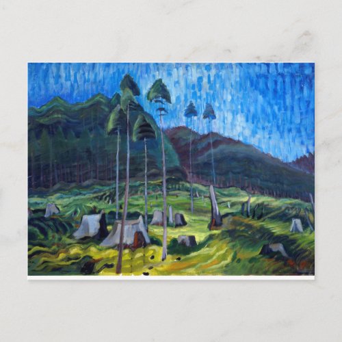 Vintage Canadian Emily Carr Odds and Ends Painting Postcard