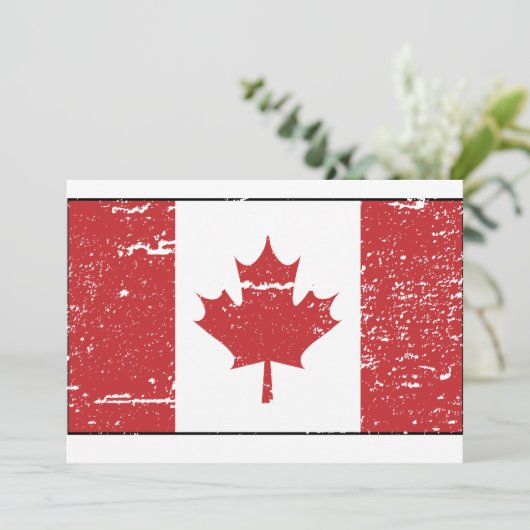 Vintage Canadian Flag (Standing Front)