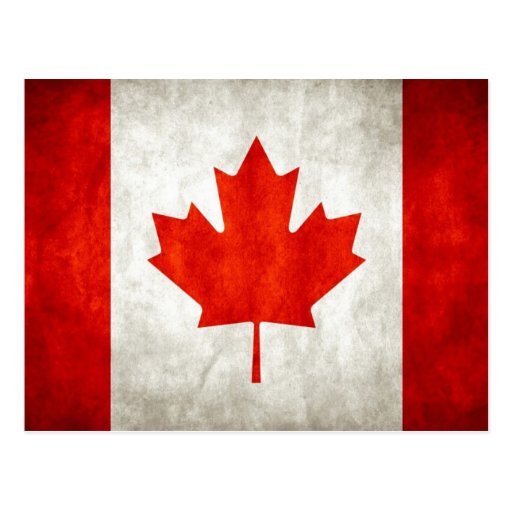 Vintage Canadian Flag Postcard | Zazzle