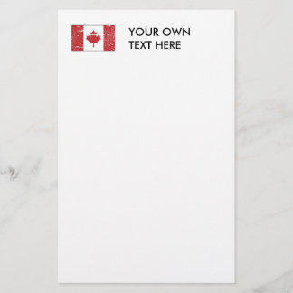 Vintage Canadian Flag Stationery