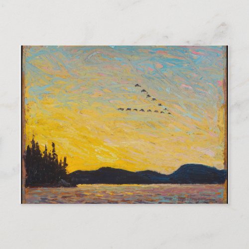 Vintage Canadian Landscape Painting by Tom Thomson Postcard