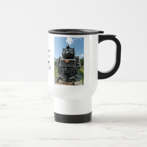 Vintage Canadian Locomotive Travel Mug