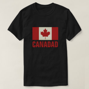 Vintage Canadian maple leaf flag of Canada black T-Shirt