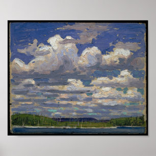 Vintage Canadian Painting Tom Thomson Summer Day Poster