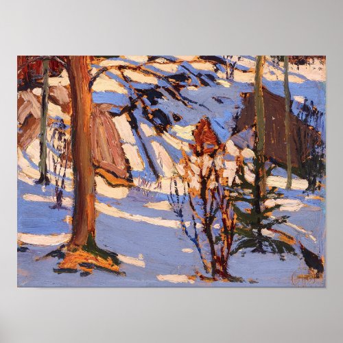 Vintage Canadian Wilderness Painting Tom Thomson Poster