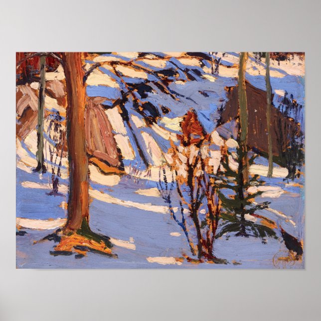 Vintage Canadian Wilderness Painting Tom Thomson Poster (Front)