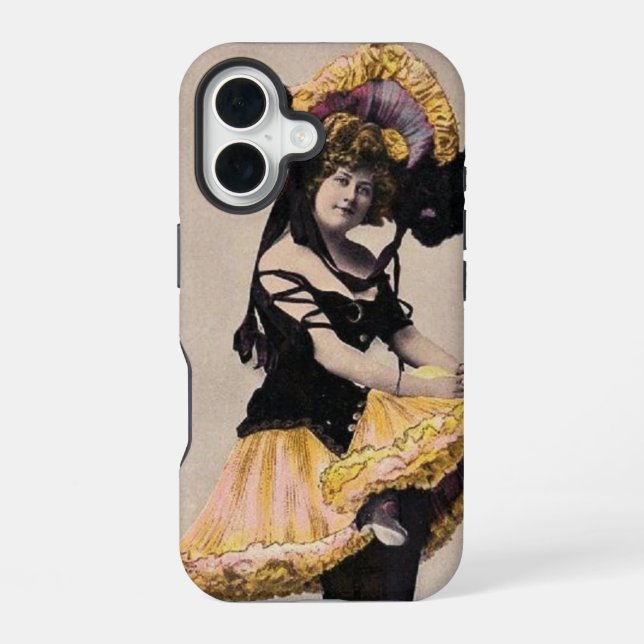 Vintage Cancan Woman iPhone Case (Back)