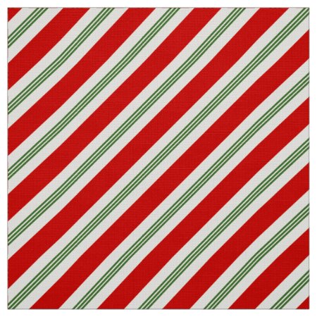 Vintage Candy Cane Pattern Fabric
