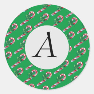 Vintage Candy Cane Sticker