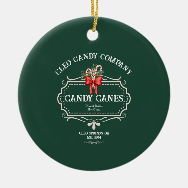 Vintage Candy Co. ornament (Front)