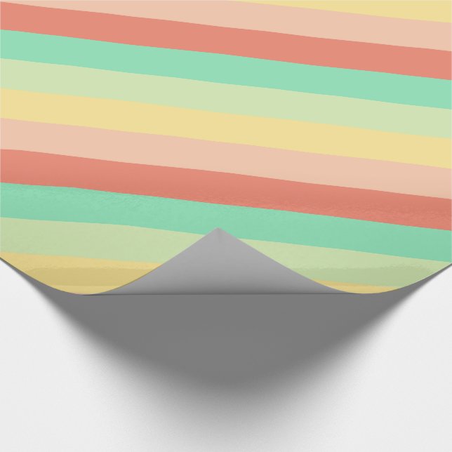 Vintage Candy Jar Stripes Wrapping Paper (Corner)