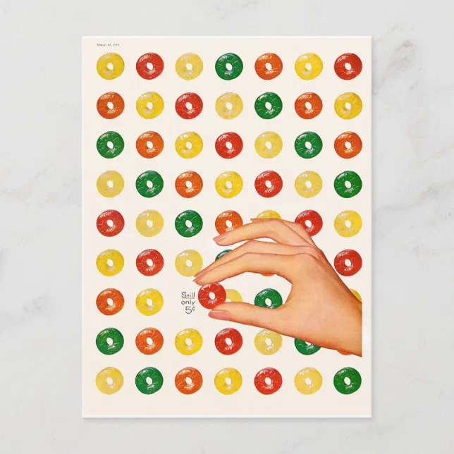 Vintage Candy Postcard | Zazzle