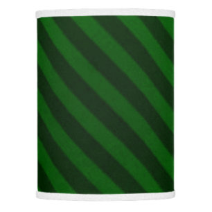 Vintage Candy Stripe Emerald Green Lamp Shade