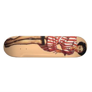 Vintage Candy Striper Pin Up Girl Skateboard Deck by VintageBeauty at Zazzle