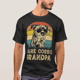 Vintage Cane Corso Grandpa Dog Lovers Fathers Day T-Shirt