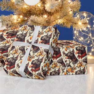 Vintage Cane Corso Illustration Wrapping Paper
