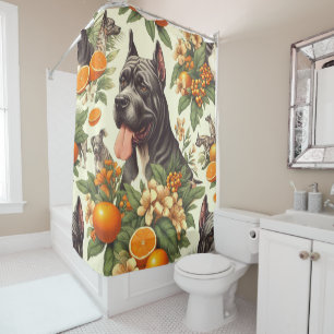 Vintage Cane Corso Seamless Shower Curtain