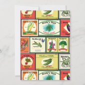 Vintage canned goods-Vegetables labels (Front)