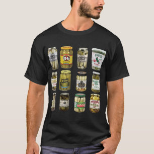 Vintage Canned Pickles Pickle Lovers Pickle Clothi T-Shirt