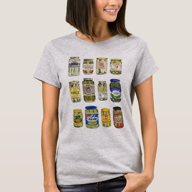 Vintage Canned Pickles T-Shirt (Front)