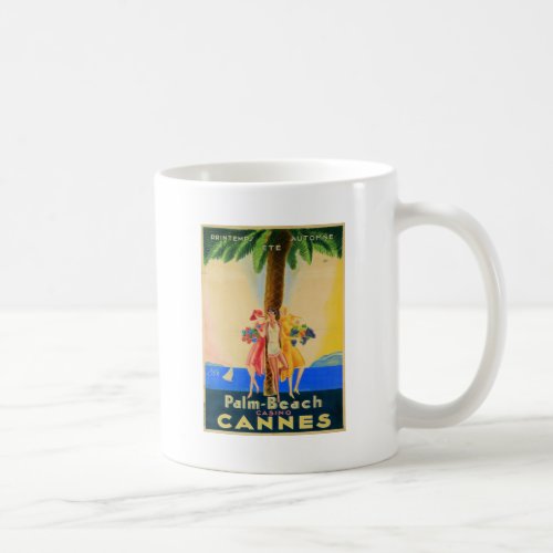 Vintage Cannes French Travel Coffee Mug