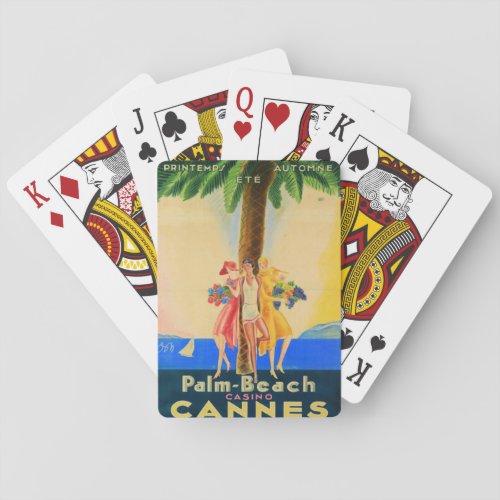 Vintage Cannes French Travel Playing Cards