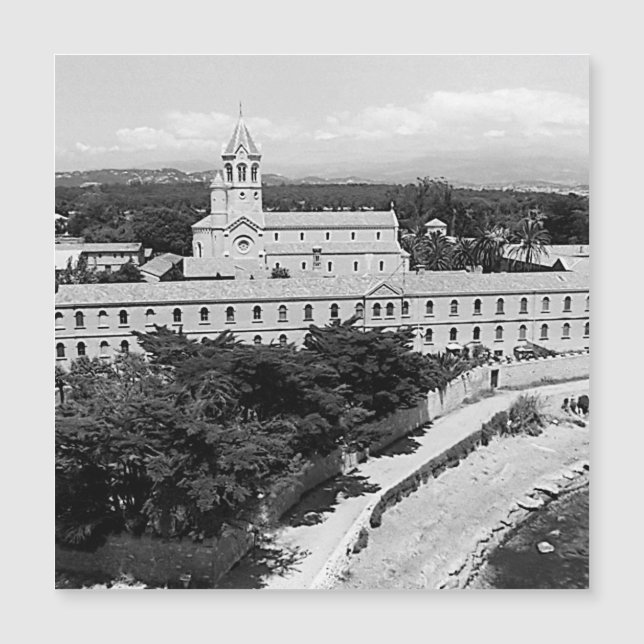 Vintage Cannes Saint-Honorat island monastery (Front)