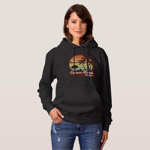 Vintage Cannon Beach Oregon Retro 70s 80s Hoodie