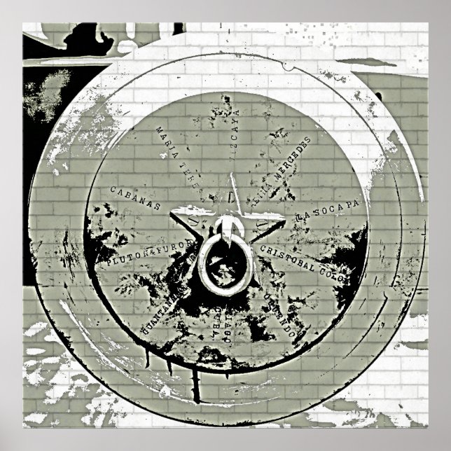 Vintage Cannon Grunge Poster (Front)