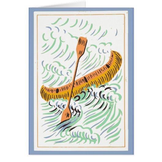 Vintage Canoe Art Cards (Front)