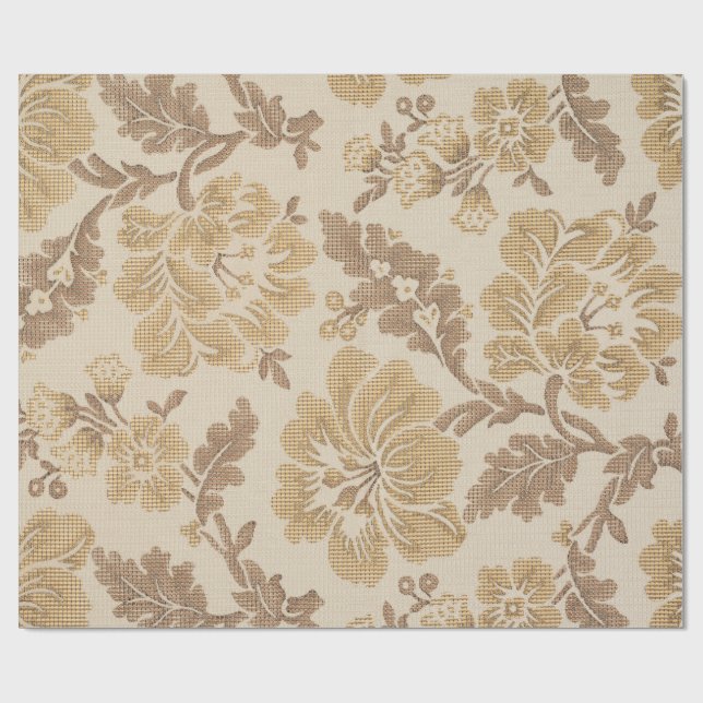 Vintage Canvas Style 39 Wrapping Paper Roll | Zazzle