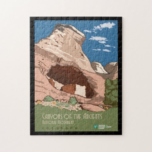 Vintage Canyons of the Ancients National Monument Jigsaw Puzzle