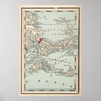 Vintage Cape Cod Map (1893)