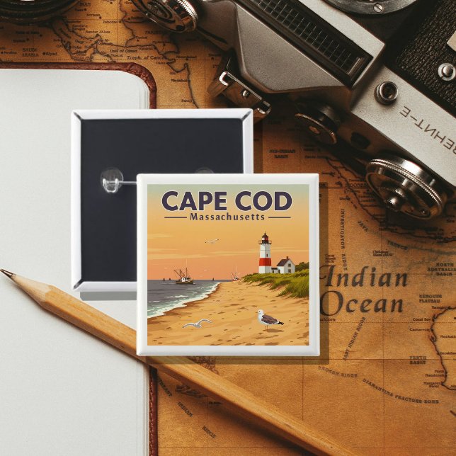 Vintage Cape Cod Massachusetts Button (Creator Uploaded)