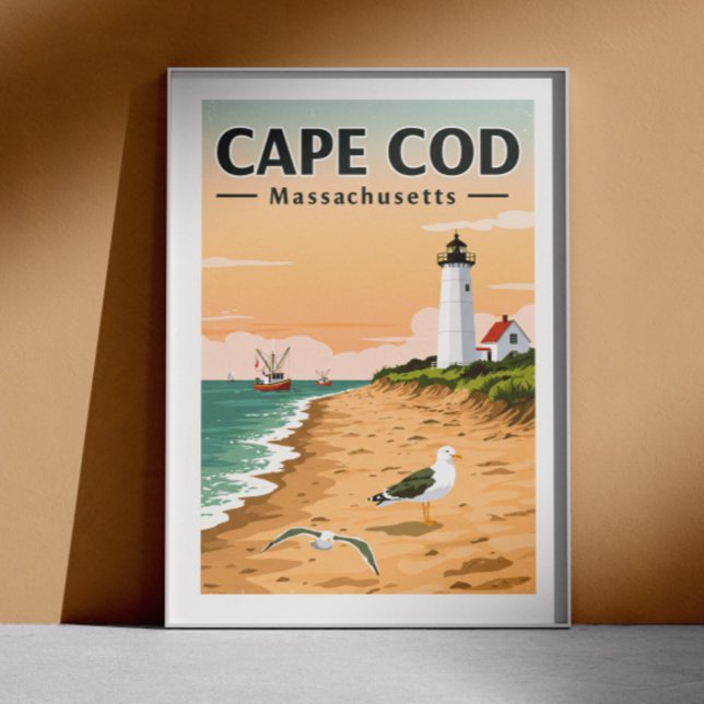 Vintage Cape Cod Massachusetts Poster (Creator Uploaded)